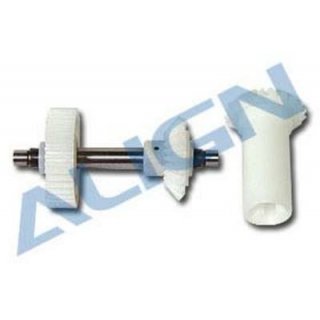 Rigid tail rotor drive shaft + gearwheel