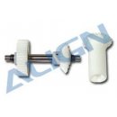 Rigid tail rotor drive shaft + gearwheel